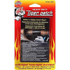 Got it for cheap because among (many) other issues, the exhaust had rusted and fallen off. Versachem Muffler Repair Tape 10270 Advance Auto Parts