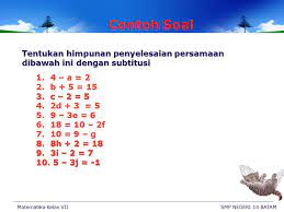 Pantaslah menuntut ilmu itu menjadi sebuah kewajiban, karena memang ilmu memberikan dampak kebaikan yang luar biasa bagi kehidupan. Contoh Soal Bab Plsv Kls 7 Jawabanku Id