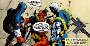 Cable From Marvel With Captain America And Deadpool Deadpool And Spiderman Deadpool Comic Deadpool