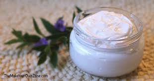 semi homemade body lotion mixture the