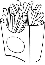 Free download 40 best quality french fries coloring pages at getdrawings. French Fries Free Print And Color Online