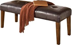 Going for a brutalist aesthetic? Signature Design By Ashley Lacey Large Upholstered Dining Room Bench D328 00 Fitz S Furniture Gallery