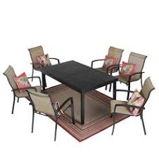 Style Selections Pelham Bay 7 Piece Patio Dining Set At Lowes Com Patio Dining Set Patio Dining Chairs Outdoor Dining Table