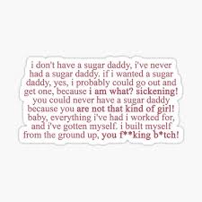 Good day or bad day // quotes. Sticker Sugar Daddy Redbubble