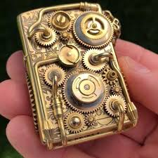 See more ideas about steampunk, steampunk fashion, steampunk design. Handmade Moving Gear Lighter Steampunk Design Zippo Fire