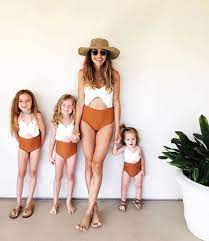 Fits true to size, take your normal size material: 15 Best Mommy And Me Swimsuits Neutral And Cutout One Piece Mom Daughter Outfits Mommy And Me Swimwear Raising Wild Swimwear