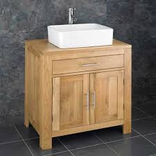 Vanities, cabinets & cupboards d.i.y. Solid Oak 750mm Bathroom Vanity Set With Choice Of Basin