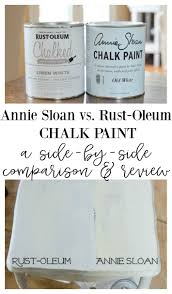 annie sloan chalk paint vs rust oleum chalked paint