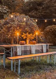 Beer Garden Table Makeover And Alfresco Thanksgiving Bless Er House Garden Table Table Makeover Alfresco