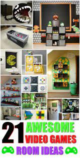 21 Truly Awesome Video Game Room Ideas U Me And The Kids Video Game Rooms Video Game Room Video Game Decor