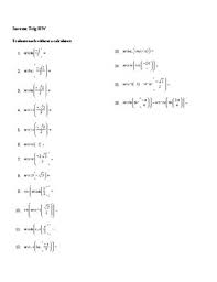 Below is the domain and range of a few inverse trig functions Inverse Trig Worksheet By Sarah Dragoon Teachers Pay Teachers