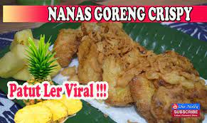 Nanas Goreng Tepung Crispy Paling Sedap Ranggup Juicy Fried Pineapple Crispy Cooking Recipes Cooking Recipes