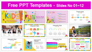 To convert this google slides™ presentation into a powerpoint file: Kids Alphabet Blocks Powerpoint Templates For Free