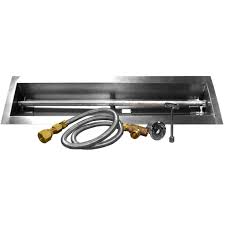 Firegear 36 Inch Line Of Fire Linear Natural Gas Fire Pit Burner Kit Match Light Ignition Bbqguys Fire Pit Burner Kit Natural Gas Fire Pit Gas Firepit