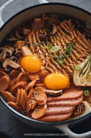 Cheap, easy, and not particularly . Korean Army Stew Budae Jjigae Omnivore S Cookbook