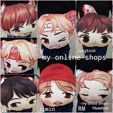 Selain kerumunan, juga menimbulkan kemacetan. Bantal Muka Bts Face Cartoon Kpop Unofficial Shopee Indonesia