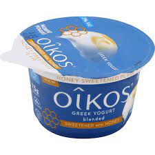 Shop for dannon greek yogurt at walmart.com. Dannon Oikos Greek Yogurt Blended Honey Sweetened Plain Greek Price Cutter