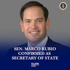 🚨 BREAKING: Sen. Marco Rubio CONFIRMED AS SECRETARY OF STATE!