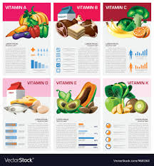 Health And Medical Vitamin Chart Diagram