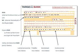 Bin ist die identifikationsnummer eines bestimmtenbank (bankidentifikationsnummer). Zahlungsverkehr Targobank