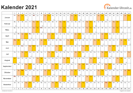 All calendar templates files are printable & blank & macro free. Excel Kalender 2021 Kostenlos