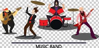 Can be used while browsing your media center library to show next to the album cover or as a recognizable navigation item. Performance Musical Ensemble Musical Instrument Png Clipart Background Music Bands Band Vector Brand Cartoon Free Png