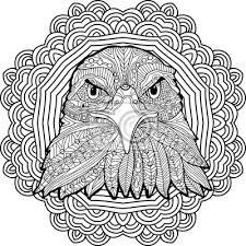Malvorlage Fur Erwachsene Stern Adler Auf Dem Hintergrund Eines Leinwandbilder Bilder Schone Stolz Farben Myloview De