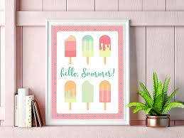 Download Hello Summer Printable Popsicle Art Happiness Is Homemade