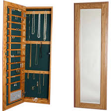 Add a hidden jewelry organizer to the back of your closet door, or in another hidden spot in your bedroom. Cabinet Organizers Large Jewelry Cabinet With Full Length Mirror Available In Surface Mount Or Recess Mount By Jewelry Solutions Kitchensource Com