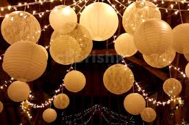 Simply lay over your bushes and plug them in. Paper Lanterns Fairy Lights Decorations In Bangalore