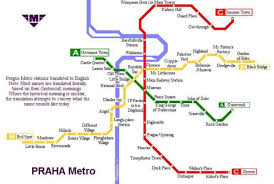 Accidentally Born American S Guide To Prague Prague Metro Map Metro Station