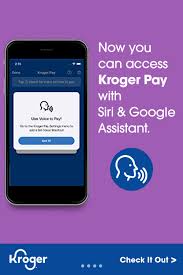 Now With Voice Commands Just Ask Siri Or Google Assistant To Open Kroger Pay For Direct Access Without A Tap Swipe Through F In 2020 Things To Ask Siri Kroger Paying
