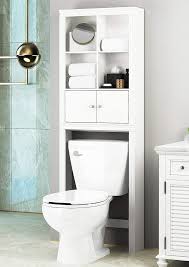 Helsinki etagere over the toilet bathroom spacesaver storage rack organizer with cabinet & shelves, white wood. 35 Stunning Bathroom Storage Over Toilet Ideas Storables