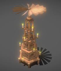 3d Model Animated Christmas Pyramid Version 1 Xmas