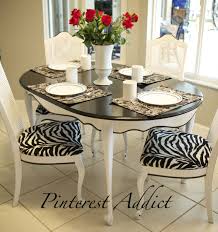 Amazing gallery of interior design and decorating ideas of black and white zebra chairs in bedrooms, living rooms, dens/libraries/offices, girl's rooms, dining rooms, bathrooms, kitchens, porches, entrances/foyers by elite interior designers. Animal Print Dining Room Chairs Ideas On Foter