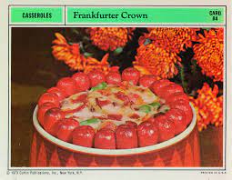 Veggie platter with hidden valley ranch dip fruit platters, make balls out of various melons, served in a carved watermelon. Anna Pallai S 70s Dinner Party Book Takes Us On A Retro Culinary Journey Of Garish Food Photography
