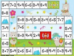 Touch Point Addition Board Game Perfect For Math With Someone I Use This In My 1st Grade And Sped Educat Math Board Games Math Games For Kids Addition Games