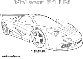 1995 Mclaren F1 Lm Coloring Page Sports Coloring Pages Cars Coloring Pages Race Car Coloring Pages
