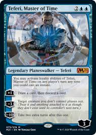For two mana you can take an extra turn. Teferi Master Of Time Core Set 2021 Gatherer Magic The Gathering