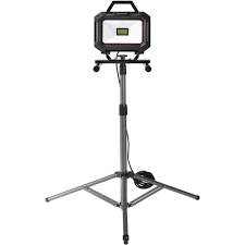 Honeywell Black And Red Integrated Led Portable Work Light With Tripod Wk103501s115 The Home Depot