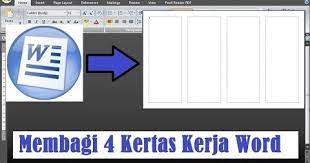Enthält word, excel und powerpoint. Cara Membagi Kertas Kerja Di Word Menjadi 4 Kolom Tutorial Microsoft Office