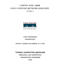 Maybe you would like to learn more about one of these? Contoh Soal Ujian Ccna Dri Chpter 1 11 Transmission Control Protocol Computer Network