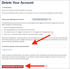 These instructions are to ensure that the connection between your instagram account and your facebook page enables all of the features shared across them. How To Delete Your Instagram Account