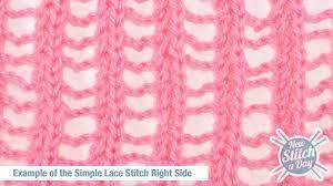 And it's very simple and soothing to knit. The Simple Lace Stitch Knitting Stitch 116