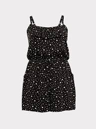 Black And White Striped Romper Plus Size Disney Minnie Mouse Stretch Challis Confetti Romperdisney Minnie Mouse Stretch Challis Confetti Romper Minn Black Floral Romper Plus Size Romper Bo Peep Dress