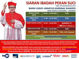 Demikian informasi jadwal misa pekan suci 2021 yang terdiri dari minggu palma, kamis putih, jumat agung, sabtu suci, minggu paskah dan paskah. Tetap Ibadah Dari Rumah Ini Link Live Streaming Misa Online Kamis Putih Pekan Suci Paskah 2020 Di Tvri Hingga Youtube Berita Radar Radarcirebon Com