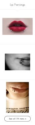 Lip Piercings By Dark Emo Kitty Liked On Polyvore Featuring Beauty Products Makeup Lip Makeup Lipstick Pierc Piercings Labio Piercing Eyebrow Piercings