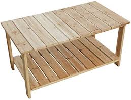Add storage and design to your outdoor space with an easy to build diy outdoor crate coffee table. Amazon Com Lokatse Home Outdoor Coffee Table Natural Wood Patio Furniture With 2 Shelf Storage Organizer Garden Outdoor