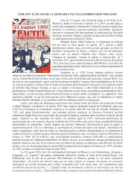 Anul acesta am avut o serie de comemorări tragice: Pdf Pactul Ribbentrop Molotov