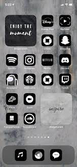 Dark Ios 14 Theme Wallpaper App Iphone Home Screen Layout App Icon